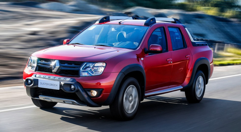 Рестайлинговый пикап Renault Duster Oroch застукали без камуфляжа