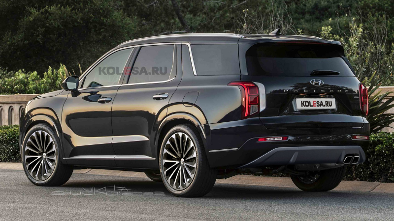 Рестайлинговый Hyundai Palisade: новые изображения