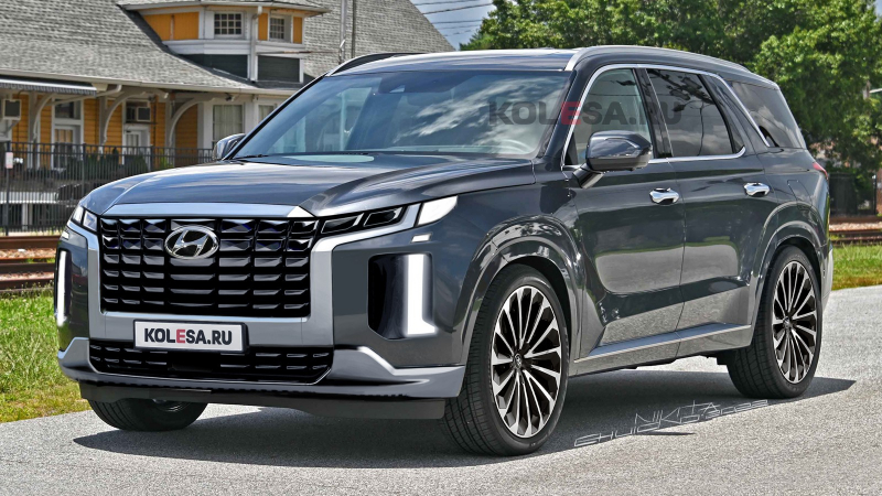 Рестайлинговый Hyundai Palisade: новые изображения