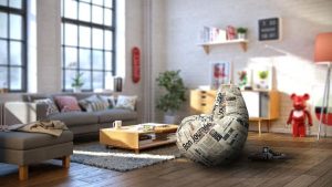 Пуфик: яркая деталь в интерьере