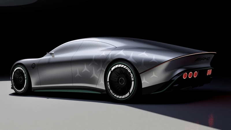 Mercedes-Benz Vision AMG: будущий конкурент Porsche Taycan с фарами-звёздами