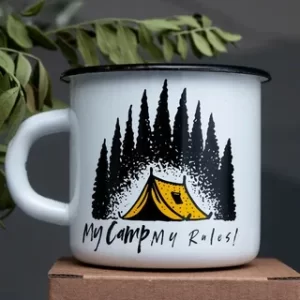 Эмалированные кружки с логотипом: известный корпоративный сувенир