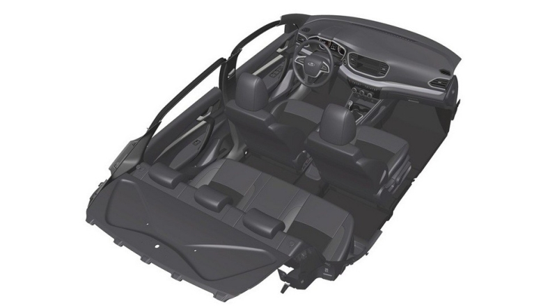 Рассекречен интерьер новой Lada Vesta: два планшета на выбор