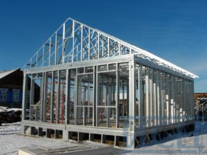 Технология строительства быстровозводимых зданий из легких металлоконструкций