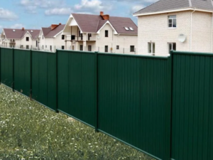 Правильная установка забора из профнастила