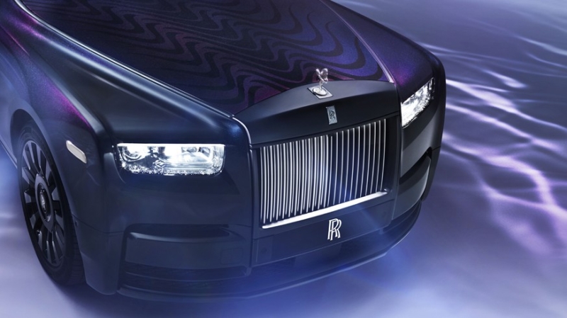 Rolls-Royce Phantom Syntopia: оформление в виде волн, отделка шёлком и ароматизация салона