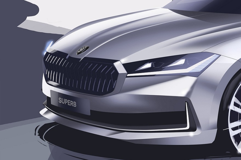 Skoda Superb нового поколения: рассекречена внешность