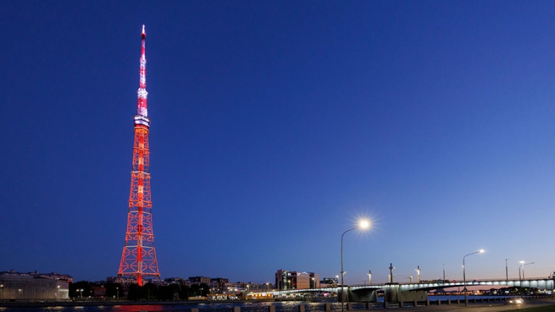 Петербургская телебашня в ночь «Алых парусов» станет мачтой корабля
