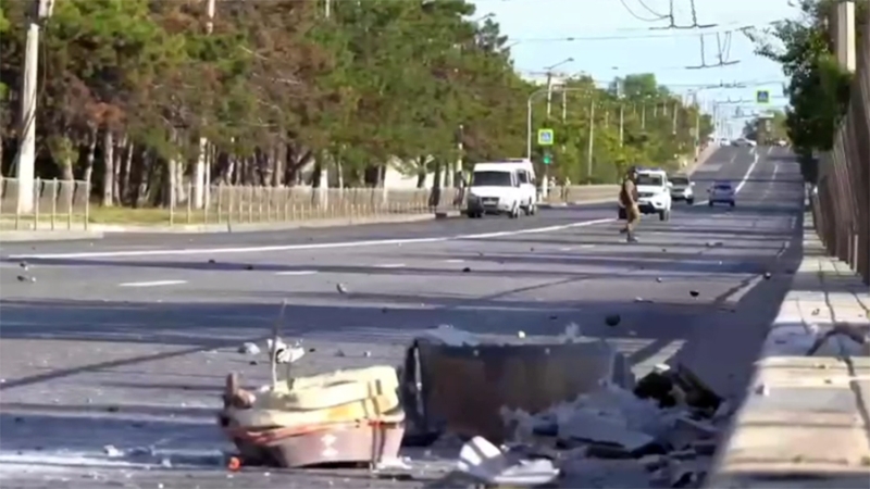 Часть застрявшей в доме в Севастополе ракеты перевезли на полигон для ликвидации