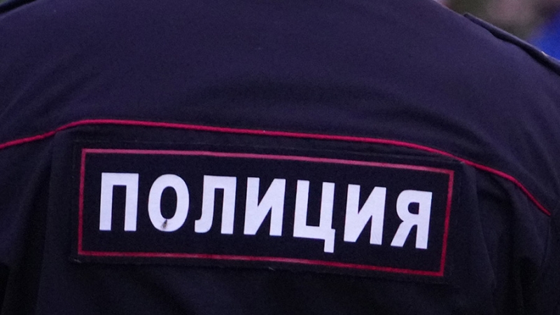 В Москве мужчины повесили плакат со свиньей и призывами к Украине