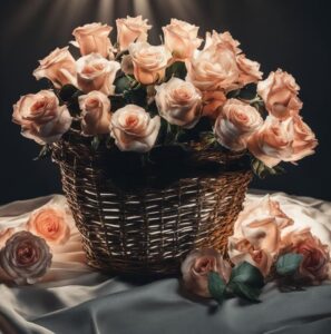 Корзина роз: идеальный подарок для особых событий и торжеств