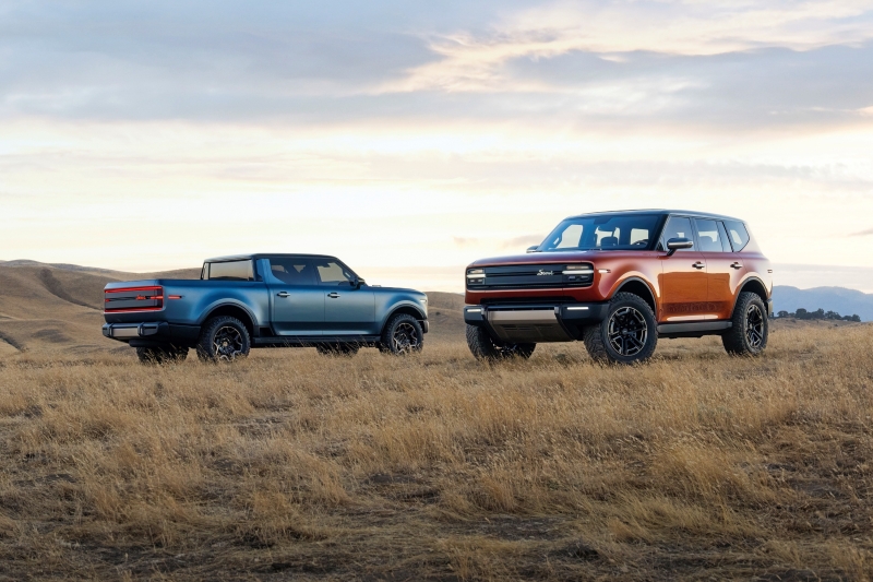 Представлены рамные пикап и внедорожник Scout от Volkswagen, у них будут версии с ДВС!