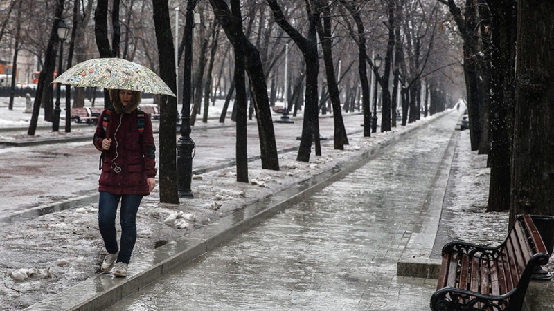 В Гидрометцентре спрогнозировали дождь и гололедицу в столице 10 января