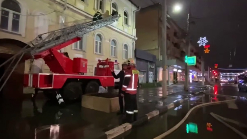 В Туле завершились работы по ликвидации пожара в госпитале