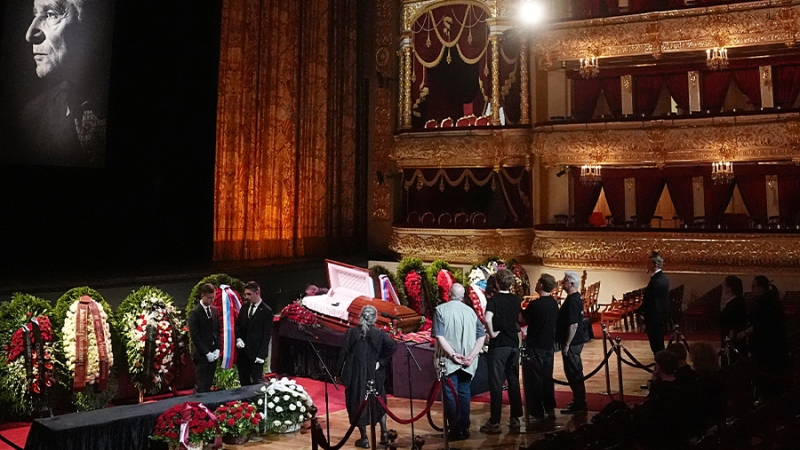Церемония прощания с хореографом Юрием Григоровичем началась в Москве